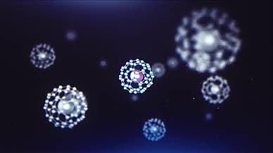 医学分子细胞元素背景视频视频的预览图